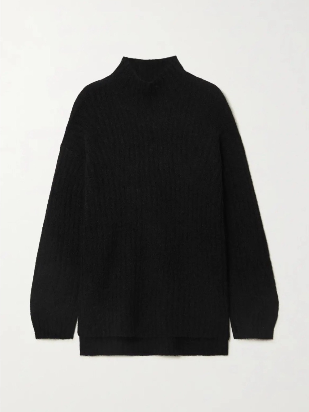 By Malene Birger Cyrhila Oversized Ribbed-Knit Mock Neck Sweater size XS